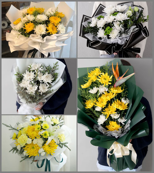 江苏常州溧阳市上黄镇水母山村白事花束代送